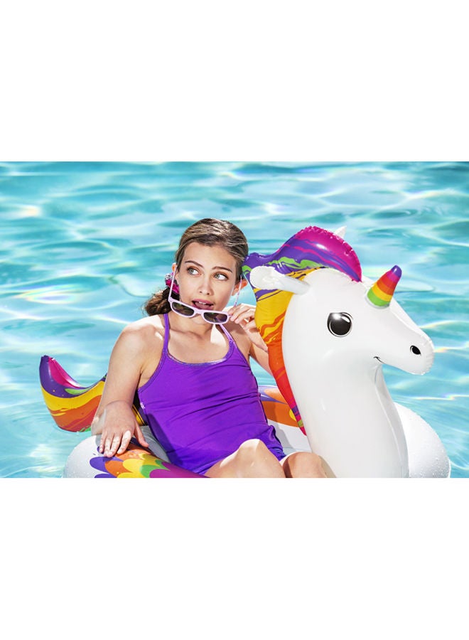 Bestway - Inflatable Unicorn Shaped Swimming Ring 119x91cm - Image 1
