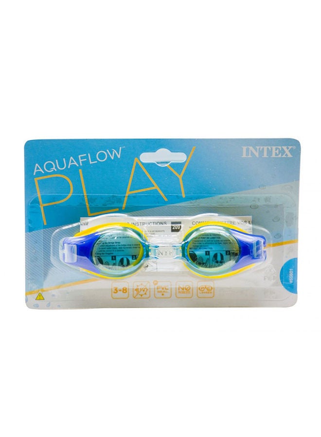 INTEX 3-Piece Wider Eyecups Junior Swimming Goggles Set For Little One 12.38x19.69x3.49cm - Image 2