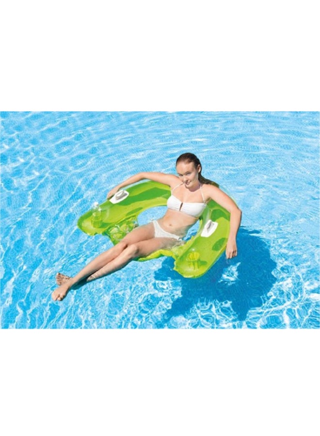 INTEX - Sit N Float Inflatable Lounge 60 x 39inch - Image 1