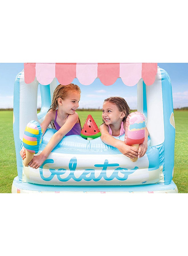 INTEX - Ice Cream Stand Inflatable Playhouse And Pool For Kids 127x102x99cm - Image 1