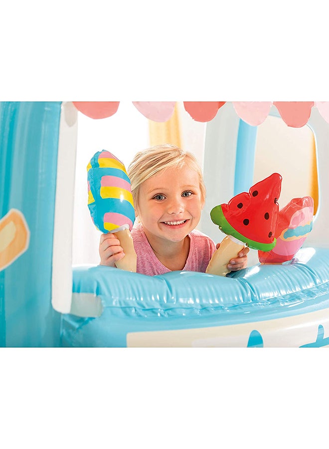 INTEX - Ice Cream Stand Inflatable Playhouse And Pool For Kids 127x102x99cm - Image 1