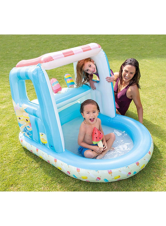 INTEX - Ice Cream Stand Inflatable Playhouse And Pool For Kids 127x102x99cm - Image 1