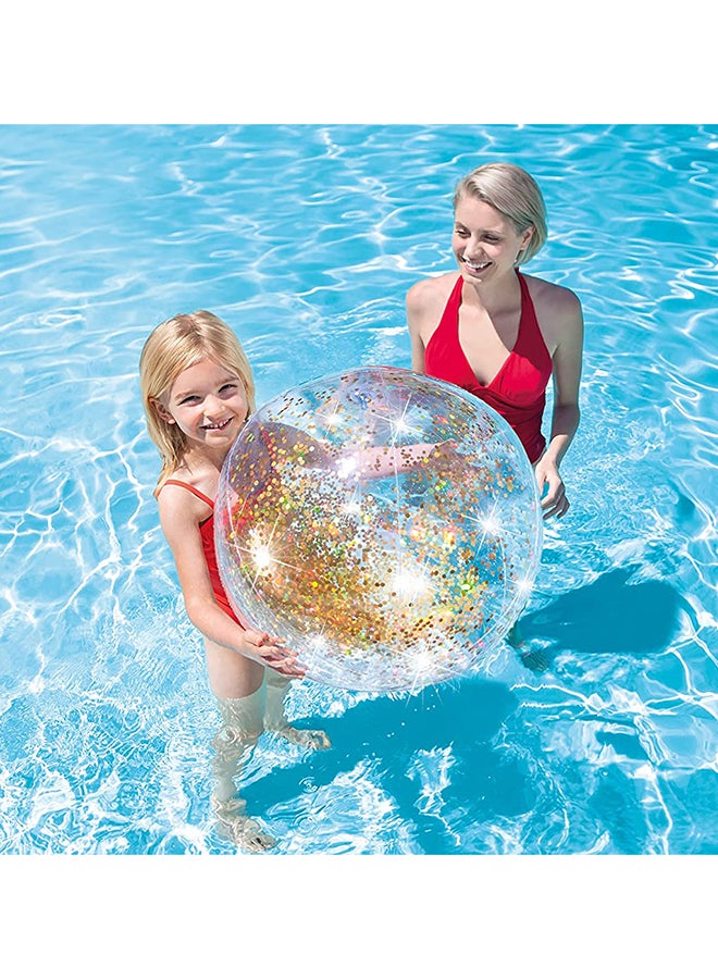 INTEX Glitter Beach Ball 58070-Yellow 51cm - Image 3