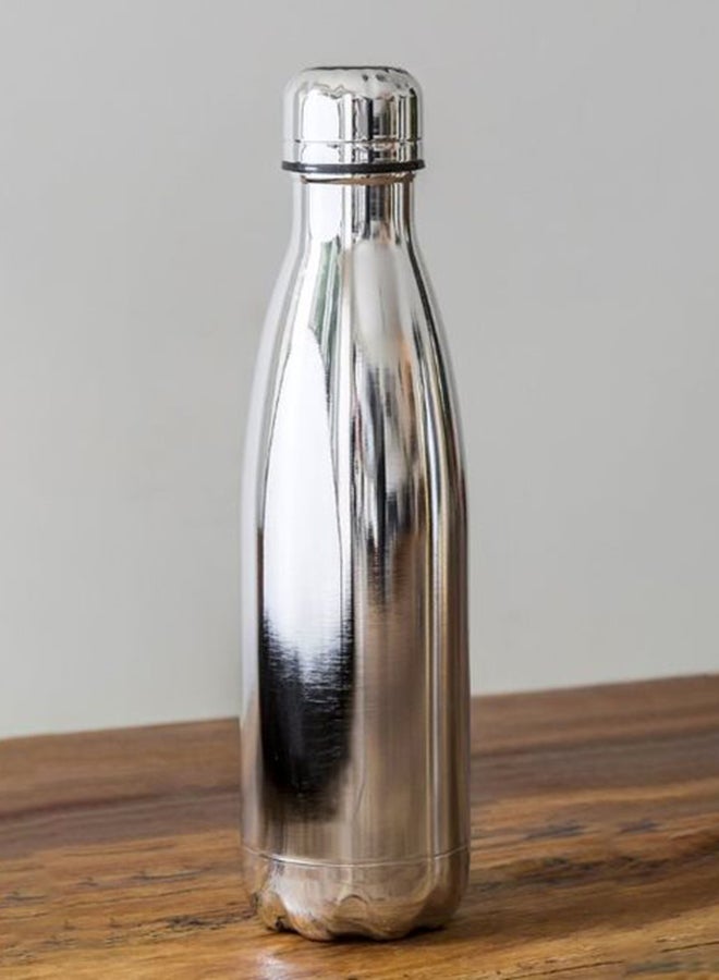 Nessan - Stainless Steel Bottle 500 ml Silver - Image 1