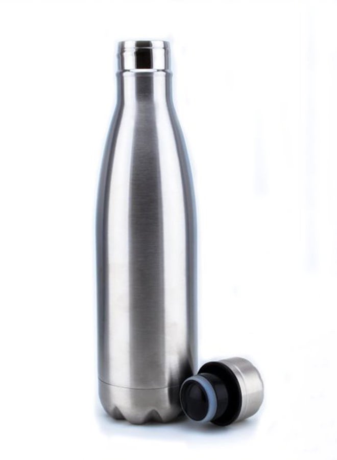 Nessan - Stainless Steel Bottle 500 ml Silver - Image 1