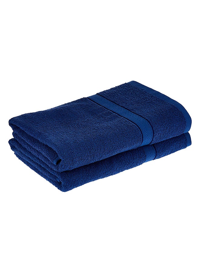 Hotel Linen Klub 2-Piece Fast Absorbent Bath Towel Set Royal Blue 70 x 140cm  - Image 1