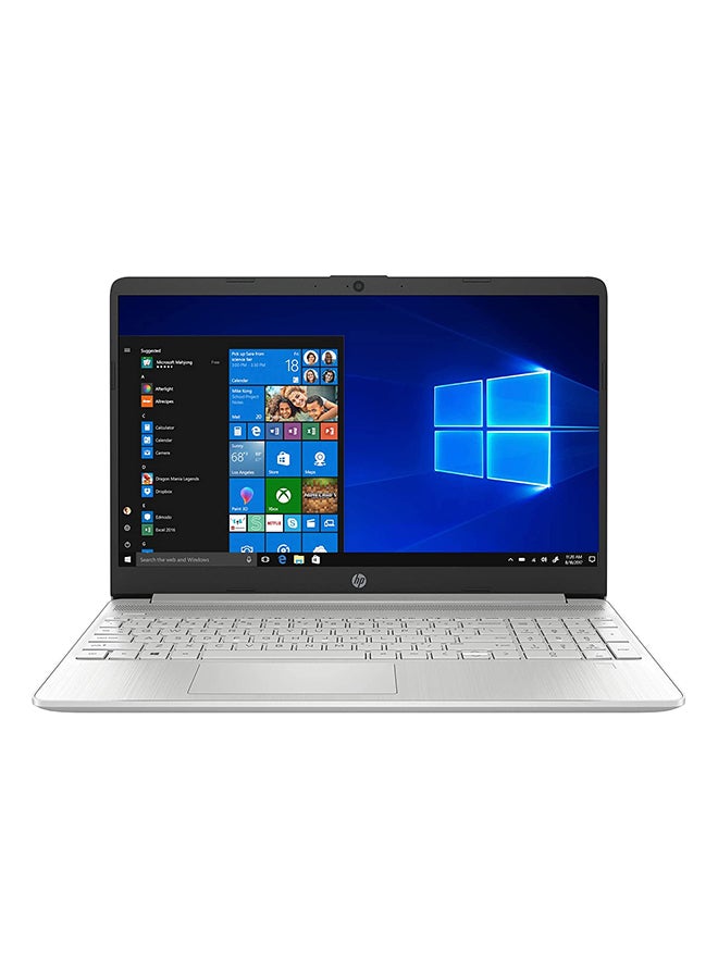إتش بي - لابتوب dy2048nr‏-15 بشاشة 15.6 بوصة بدقةٍ عالية الوضوح ومعالج إنتل كور i7-1165G7 وذاكرة رام DDR4 بسعة 8 جيجابايت ومحرك أقراص SSD‏ 256 جيجابايت وبطاقة رسومات إنتل أيريس Xe ونظام تشغيل ويندوز 10 اللغة الإنجليزية فضي - Image 1