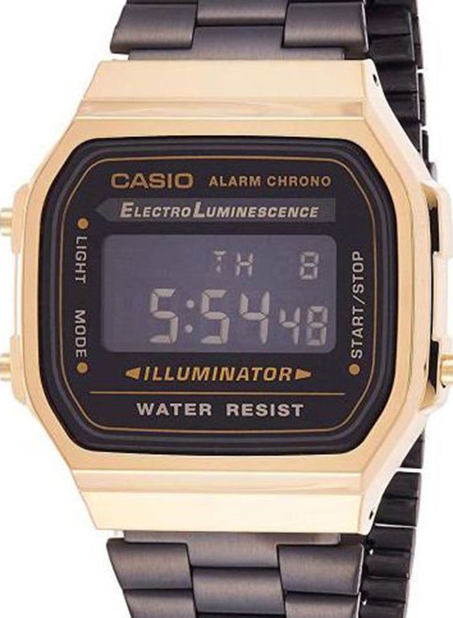 CASIO Vintage Series Stainless Steel Digital Watch A168WEGB-1BDF - 36 mm - Black  - Image 5