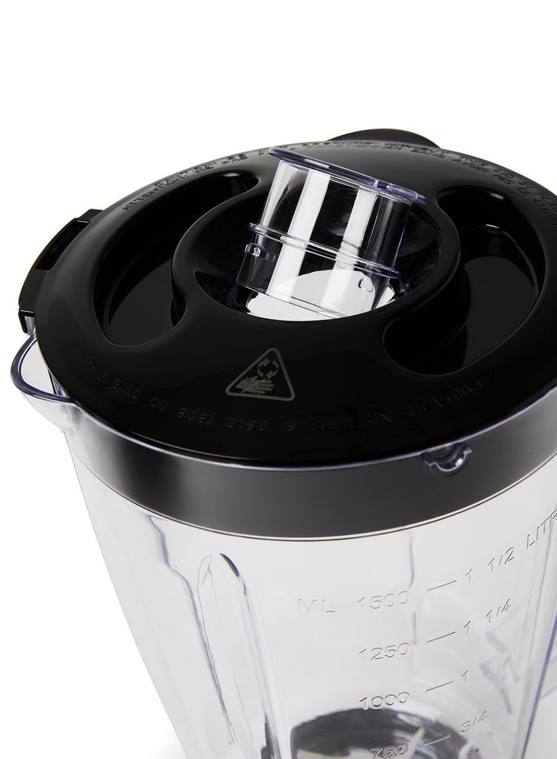 BLACK+DECKER - Blender With 2 x Grinder Mills 1.5 L 400 W BX365-B5 Black - Image 1