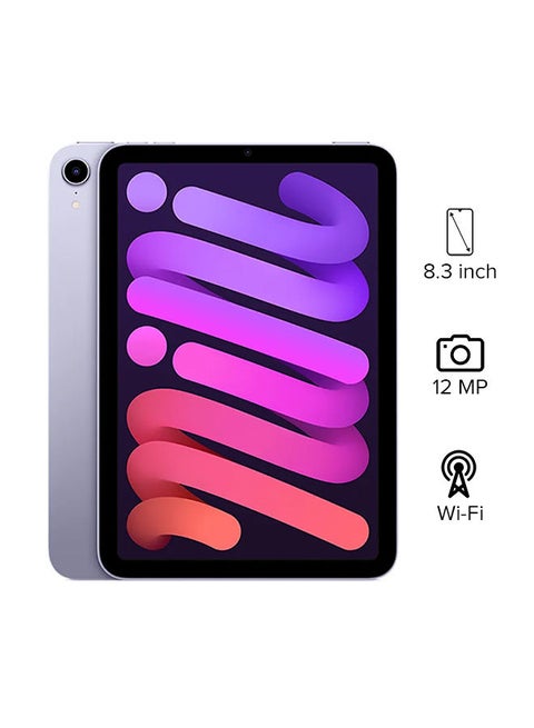 iPad Mini 2021 (6th Generation) 8.3-Inch, 64GB, WiFi, Purple With Facetime - Middle East Version