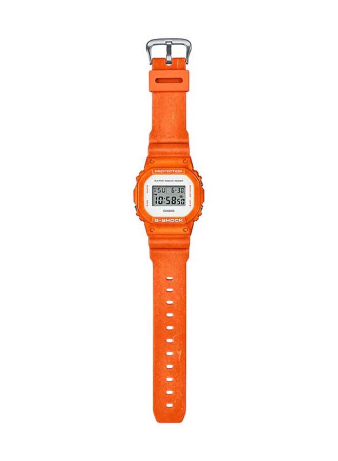 Digital Rectangular Wrist Watch DW-5600WS-4DR - 48 mm - Orange - v1654846244/N51678748A_2