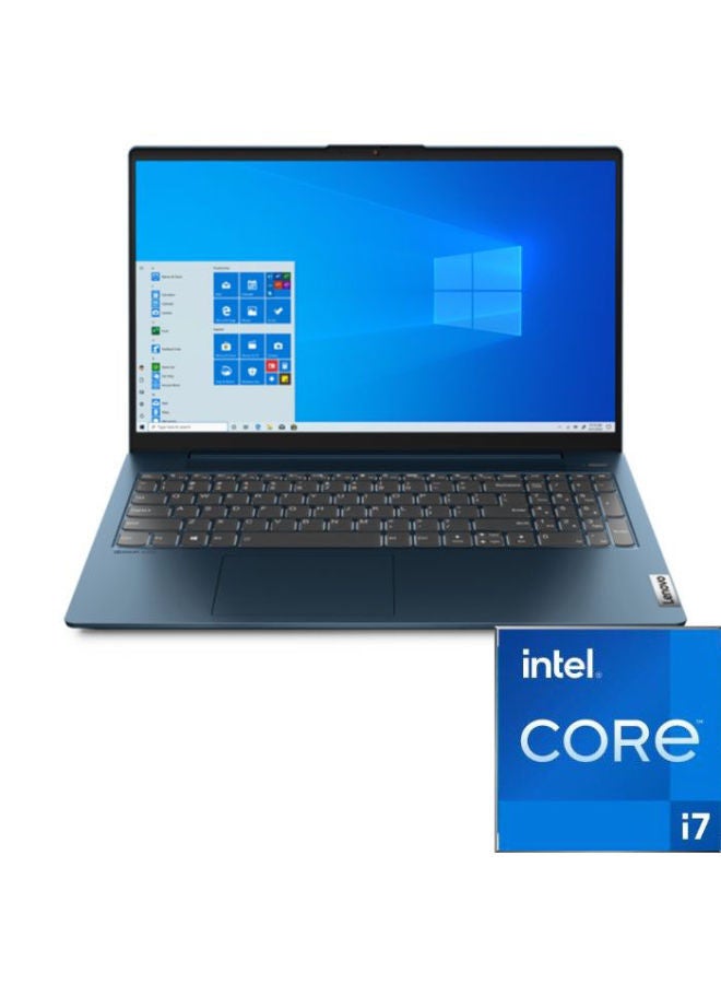 Lenovo - IdeaPad 5- 15Itl05 Laptop With 15.6-inch Display/Core i7 Processor/8GB RAM/1TB + 256GB SSD/Intel Iris Xe Graphics/DOS - English/Arabic English/Arabic Abyss Blue - Image 1