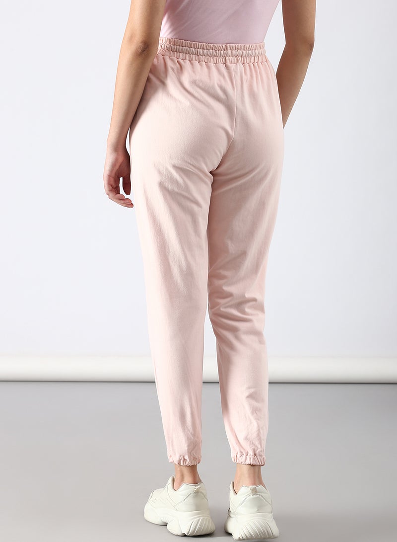 ABOF - Slim Fit Joggers Peach - Image 1