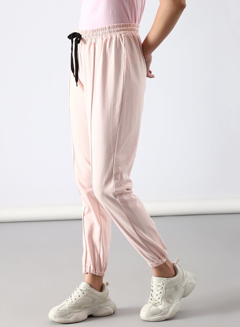 ABOF - Slim Fit Joggers Peach - Image 1