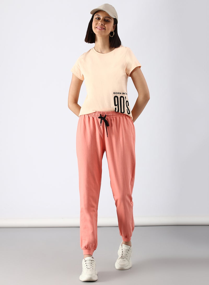 ABOF - Slim Fit Joggers Salmon - Image 1