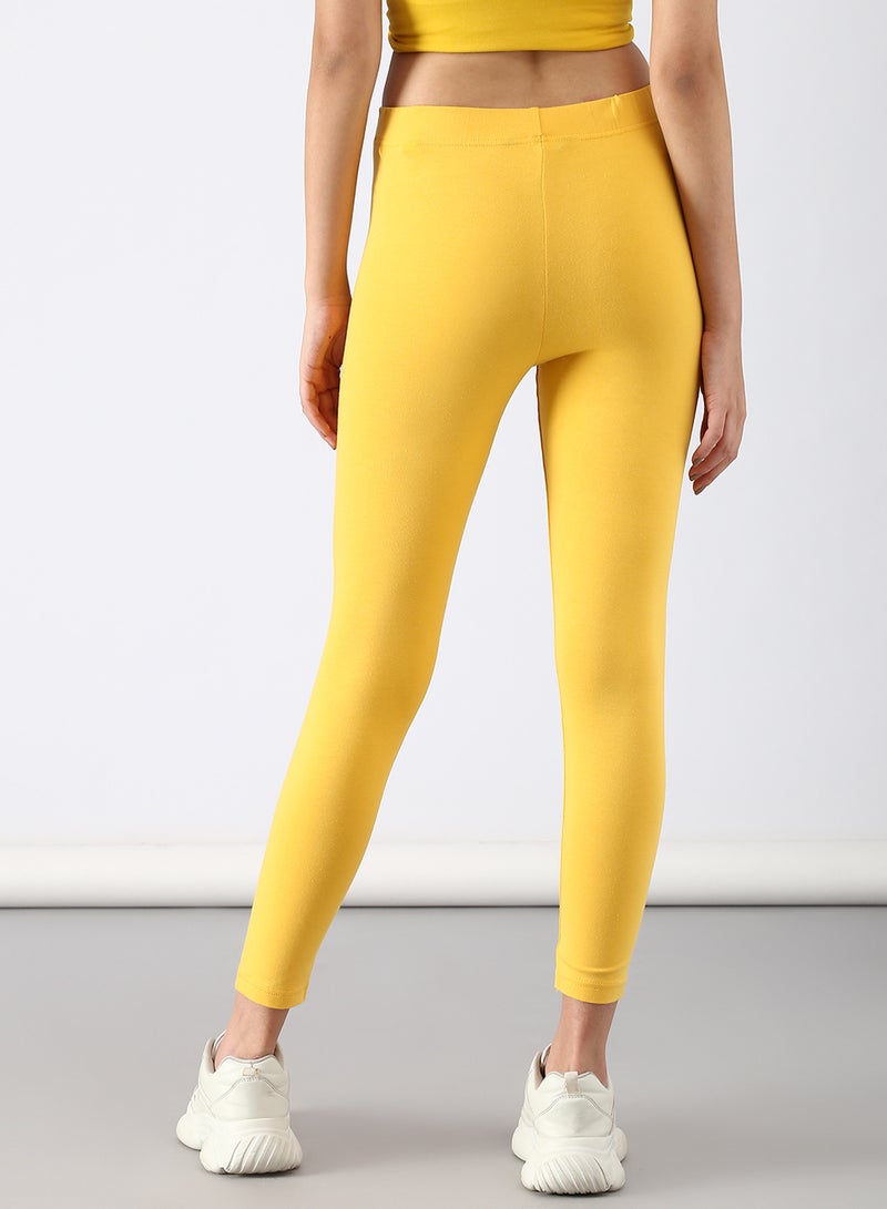 ABOF - Slim Fit Leggings Yellow - Image 1