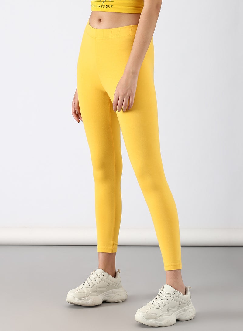 ABOF - Slim Fit Leggings Yellow - Image 1