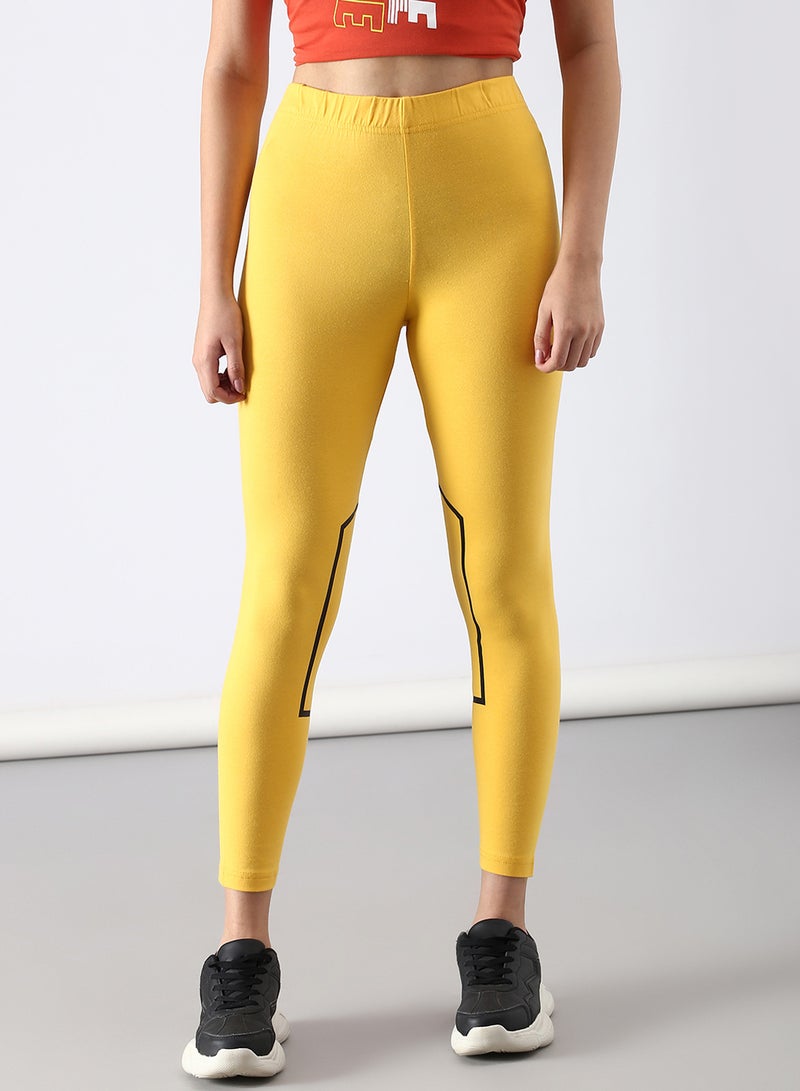 ABOF - Slim Fit Leggings Yellow - Image 1