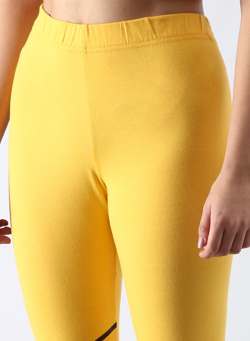 ABOF - Slim Fit Leggings Yellow - Image 1