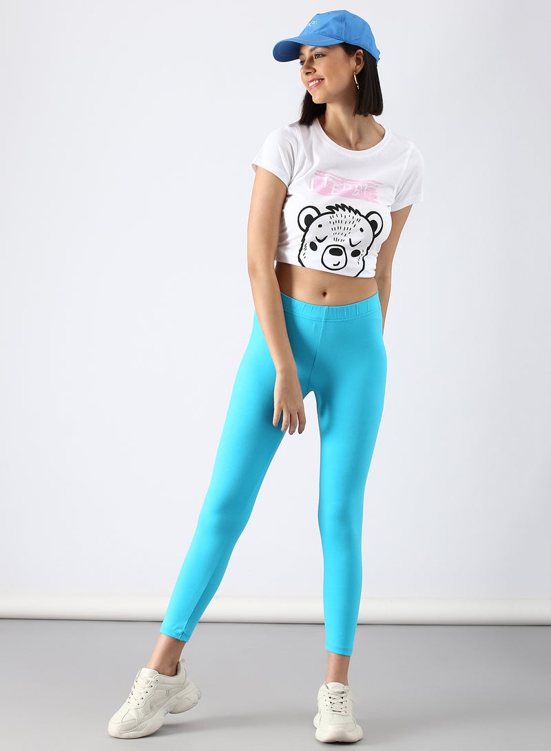 ABOF - Slim Fit Leggings SK Blue - Image 1