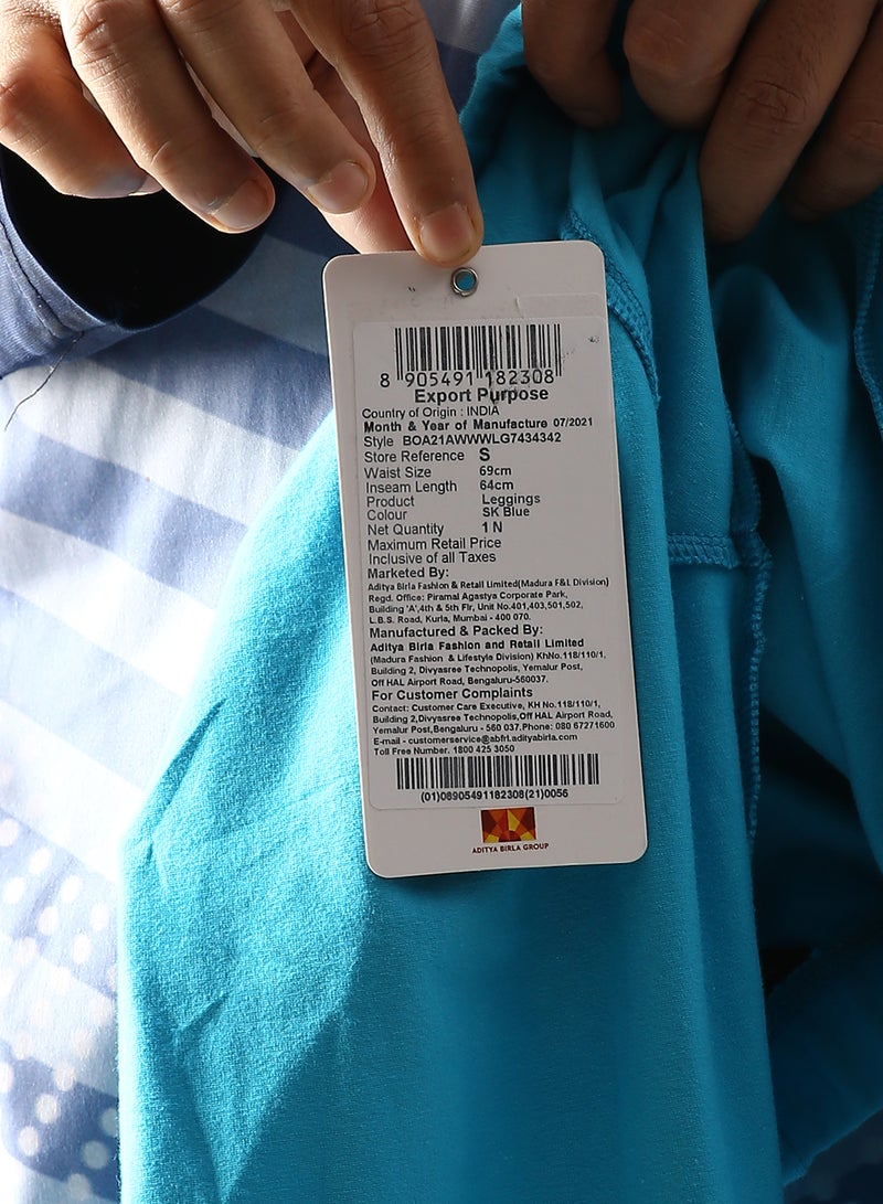 ABOF - Slim Fit Leggings SK Blue - Image 1