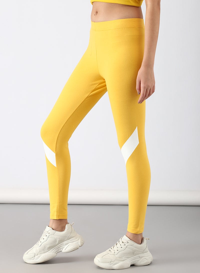 ABOF - Slim Fit Leggings Yellow - Image 1