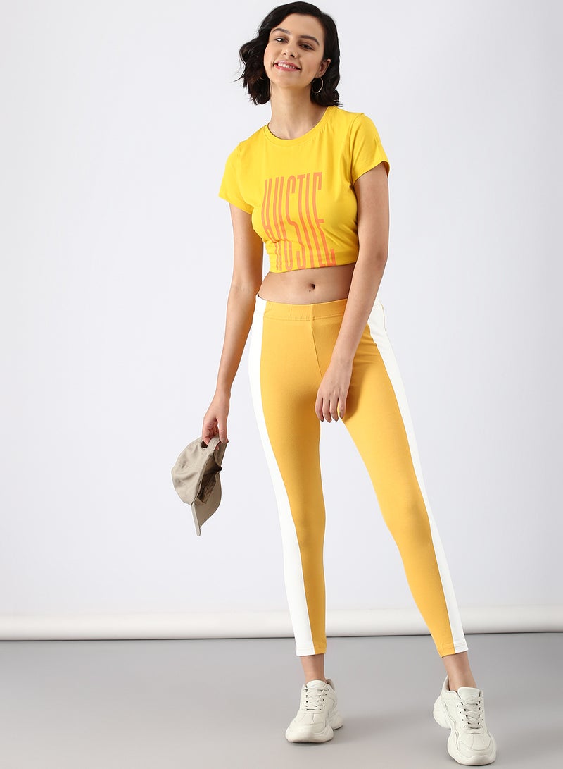 ABOF - Slim Fit Leggings Yellow - Image 1