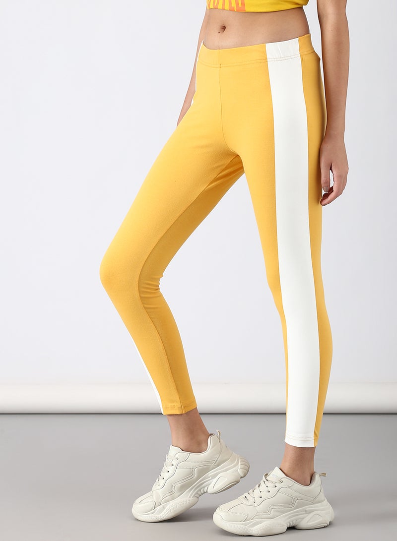 ABOF - Slim Fit Leggings Yellow - Image 1