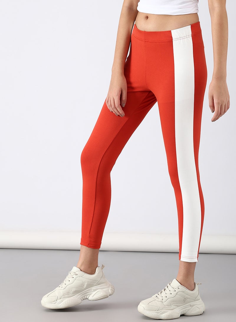 ABOF - Slim Fit Leggings Red - Image 1