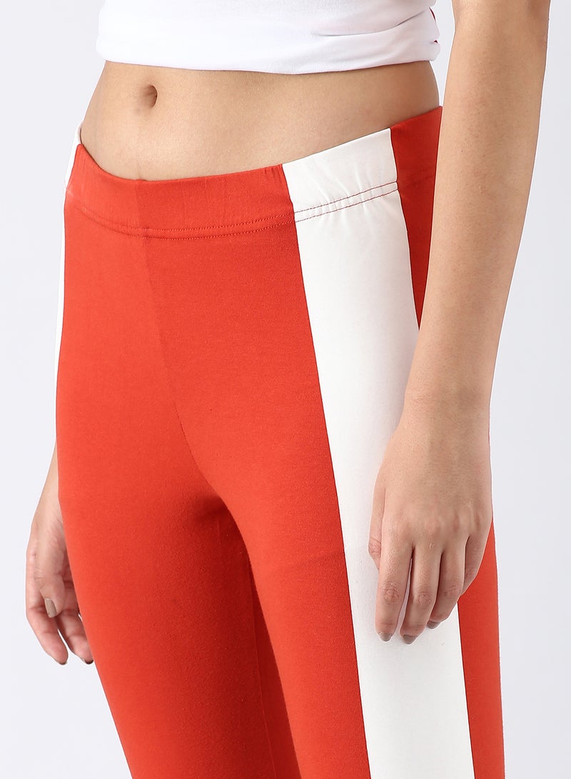 ABOF - Slim Fit Leggings Red - Image 1