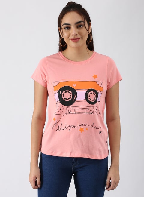 Regular Fit Casual T-Shirt Multicolour