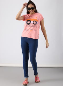 ABOF Regular Fit Casual T-Shirt Multicolour  - Image 2