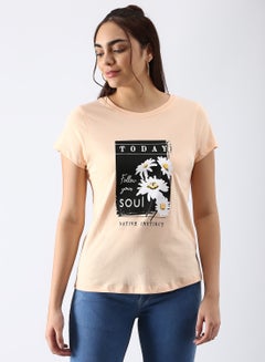 ABOF Regular Fit Casual T-Shirt Multicolour  - Image 1