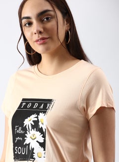 ABOF Regular Fit Casual T-Shirt Multicolour  - Image 3