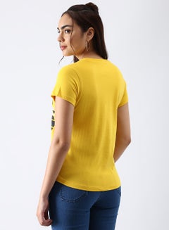 ABOF Regular Fit Casual T-Shirt Sulphur  - Image 3