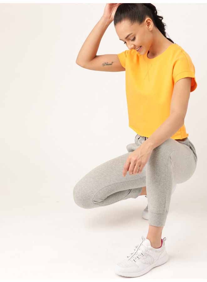 DressBerry Stylish Casual Crop Top Banana  - Image 1