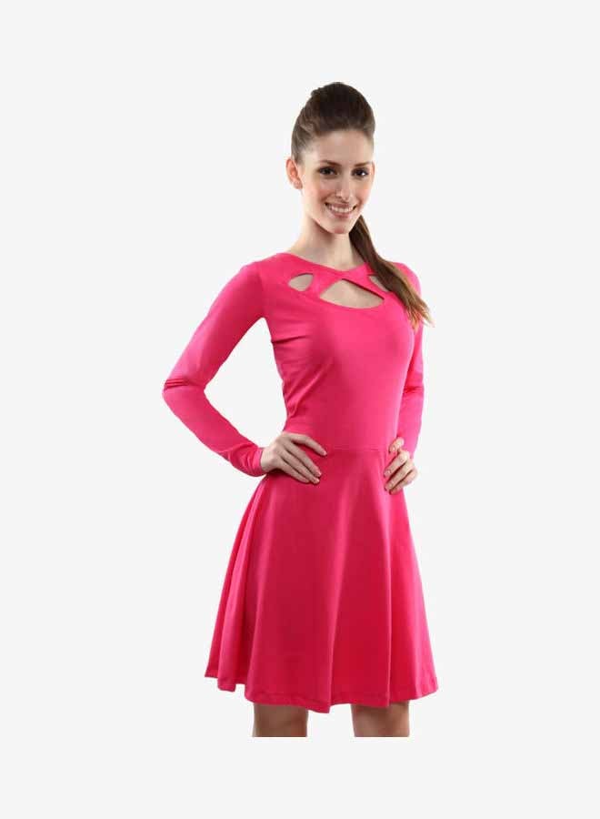 Miss Chase - Criss Cross Tent Fit Dress Pink - Image 1
