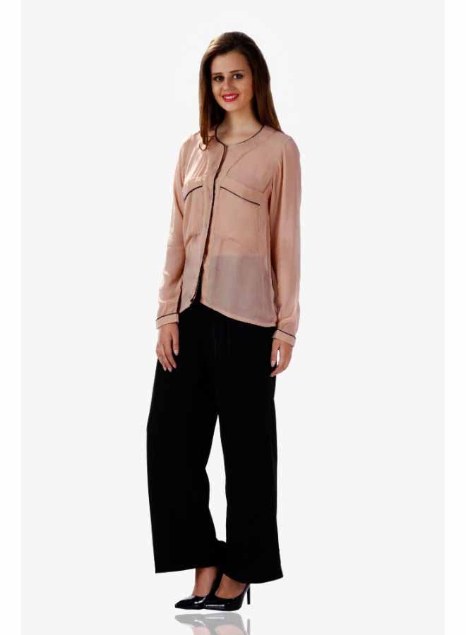 Miss Chase Pocket Full Of Sunshine Top Beige  - Image 1
