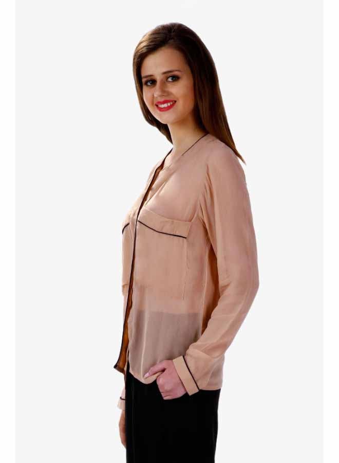 Miss Chase Pocket Full Of Sunshine Top Beige  - Image 2