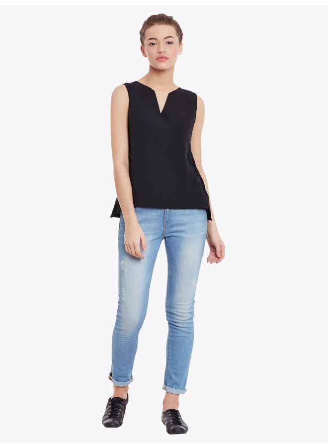 Miss Chase - Hot Mess Lace Top Black - Image 1