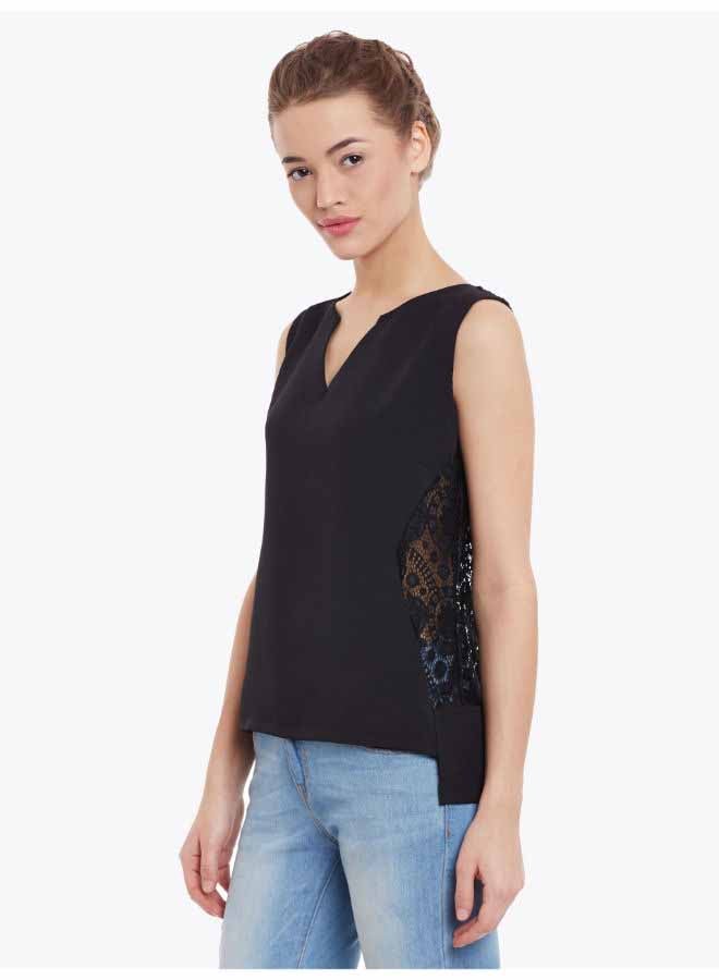 Miss Chase - Hot Mess Lace Top Black - Image 1