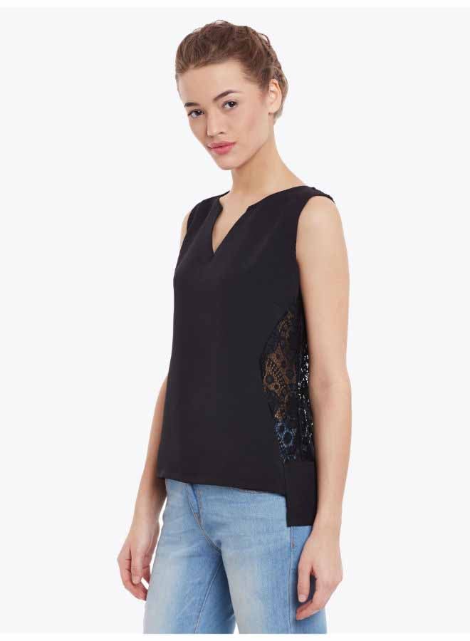 Miss Chase - Hot Mess Lace Top Black - Image 1