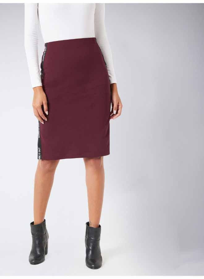 Miss Chase - Me Not You Pencil Skirts Maroon - Image 1