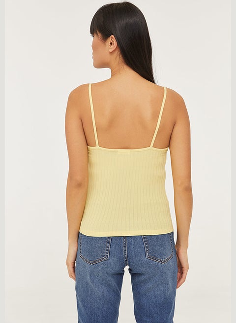 Ultra Soft Ribbed Camis Light Yellow