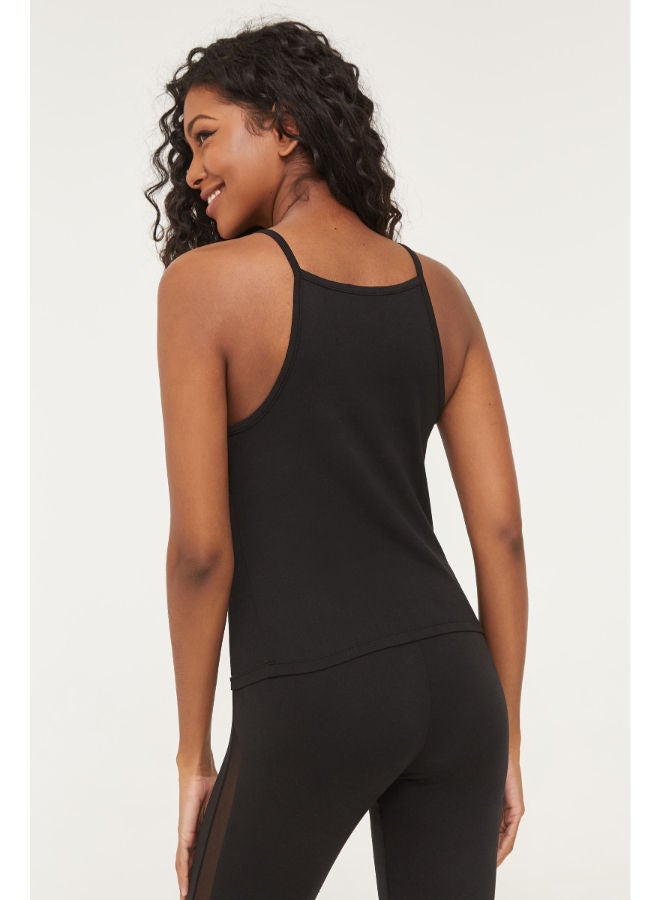 Ardene - Super Soft Cropped Vest Top Black - Image 1