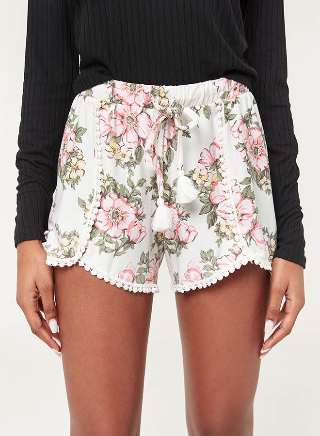 Ardene Elasticated Printed Shorts Multicolour - Image 1