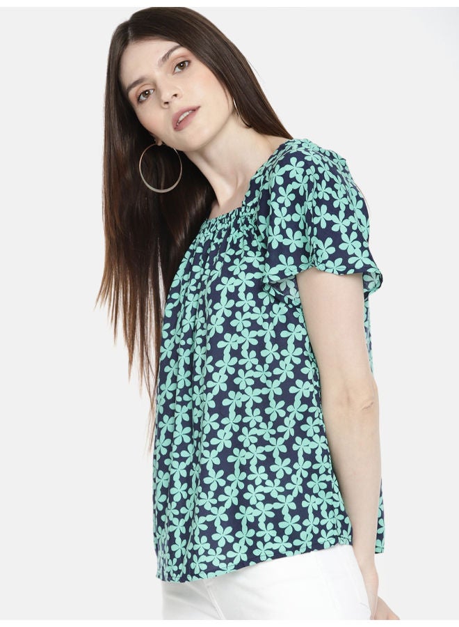 DressBerry Sea Floral Printed Top Flora Bloom- B  - Image 1