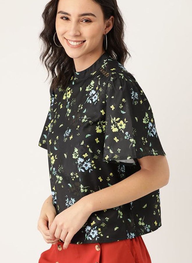 DressBerry Printed Stylish Casual Top Floating water color flora  - Image 1