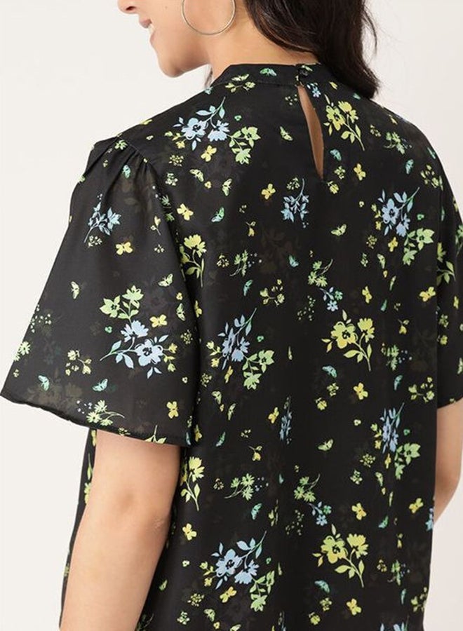 DressBerry Printed Stylish Casual Top Floating water color flora  - Image 2