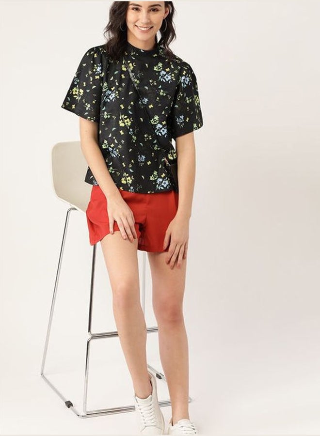 DressBerry Printed Stylish Casual Top Floating water color flora  - Image 4
